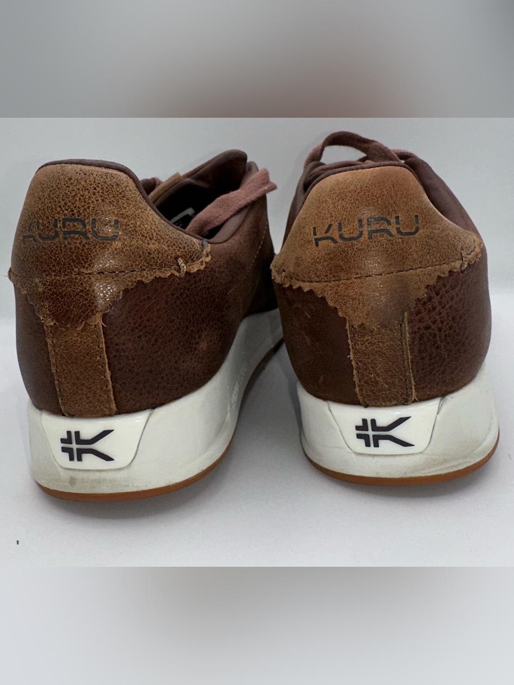 Kuru Roam Classic Court Mens Size 10 Brown Athletic Leather Shoes Sneaker AA23 - Picture 3 of 7